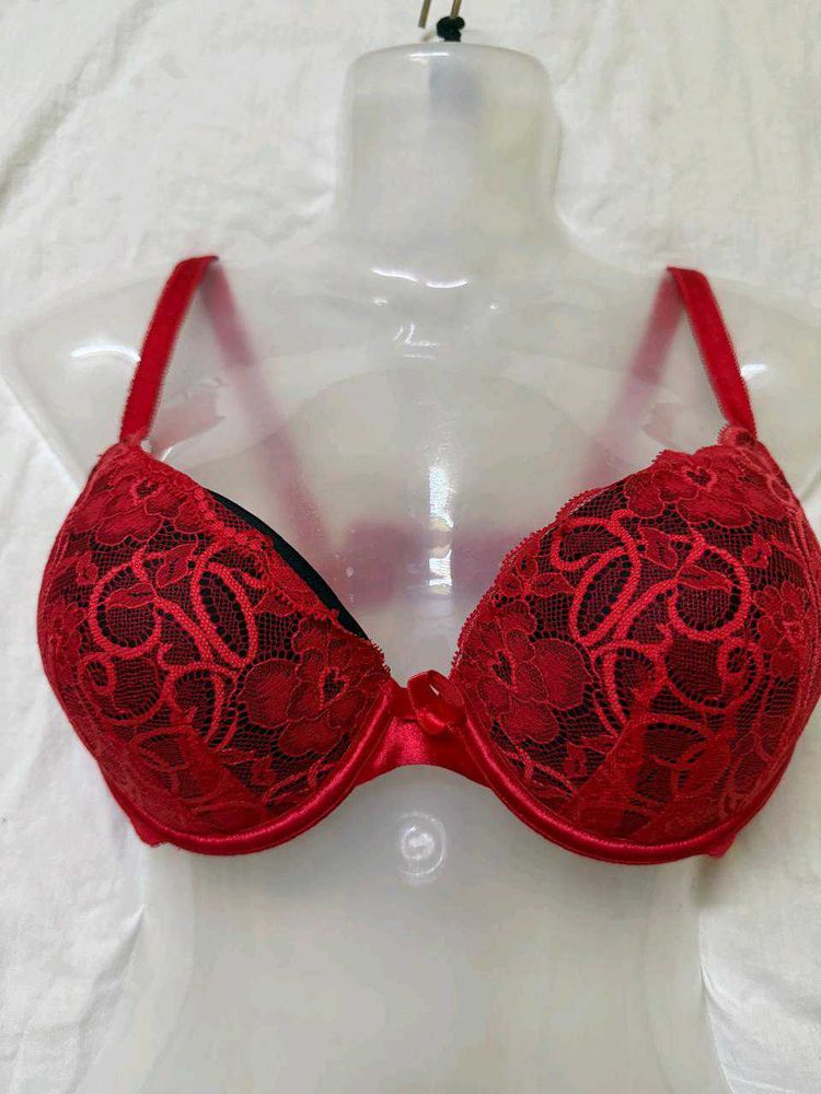 Red Lace Bra