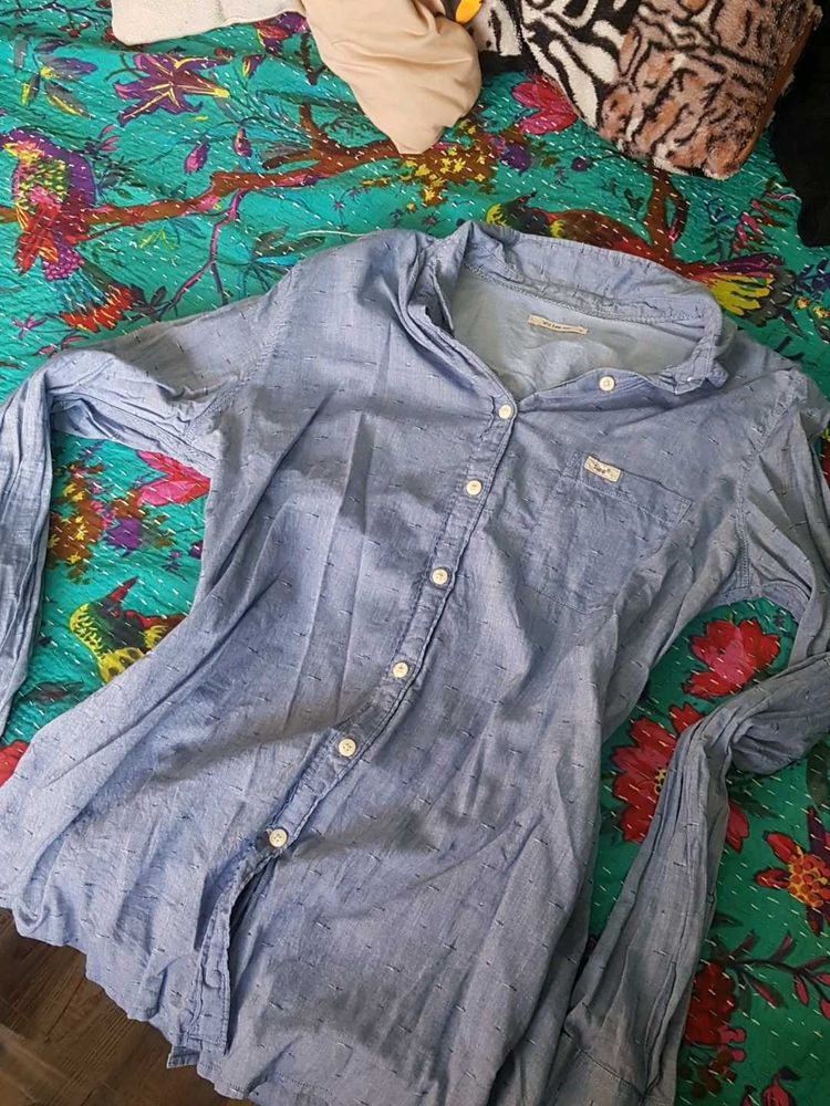 Denim Blue Formal Shirt