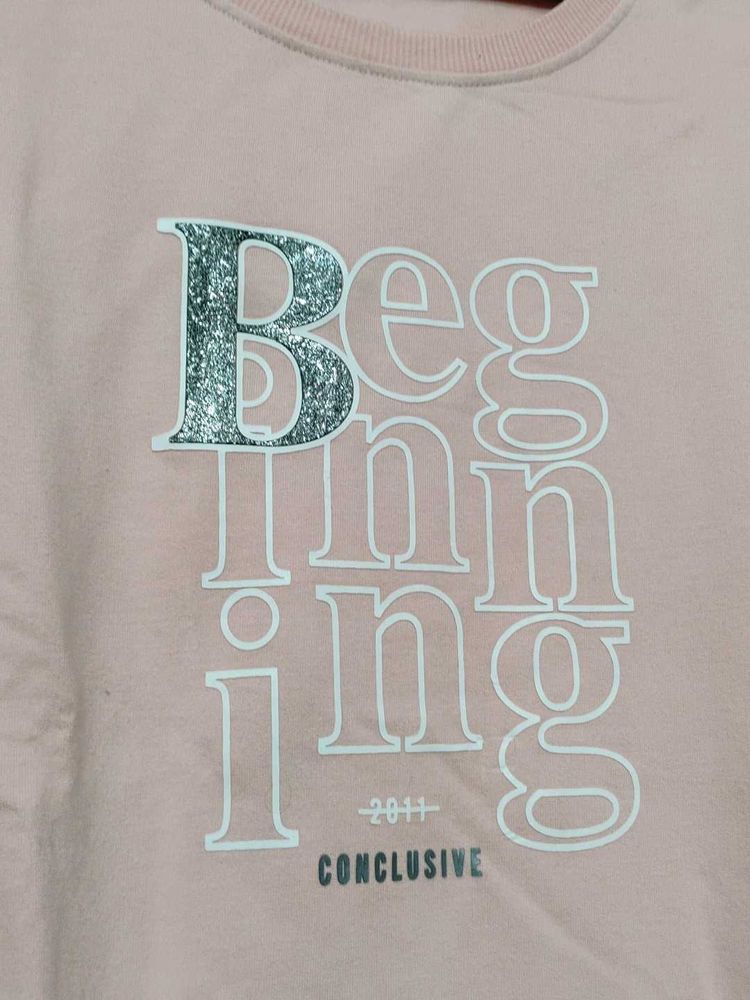 Pink Graphic Print Tee