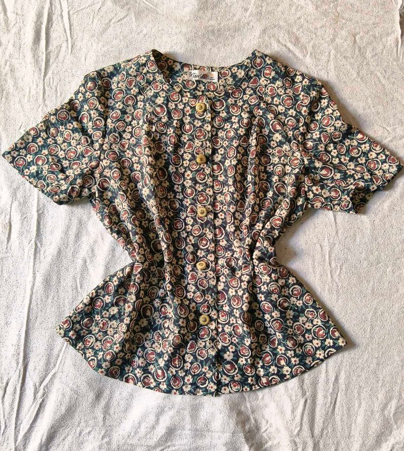 Floral Button-Up Top