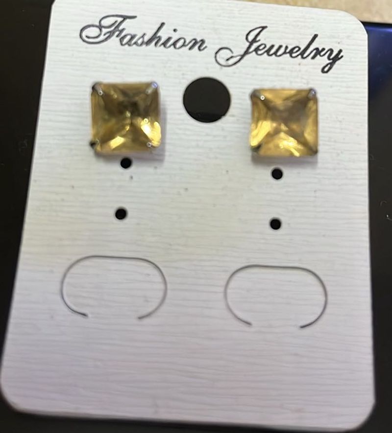Square Stud Earrings