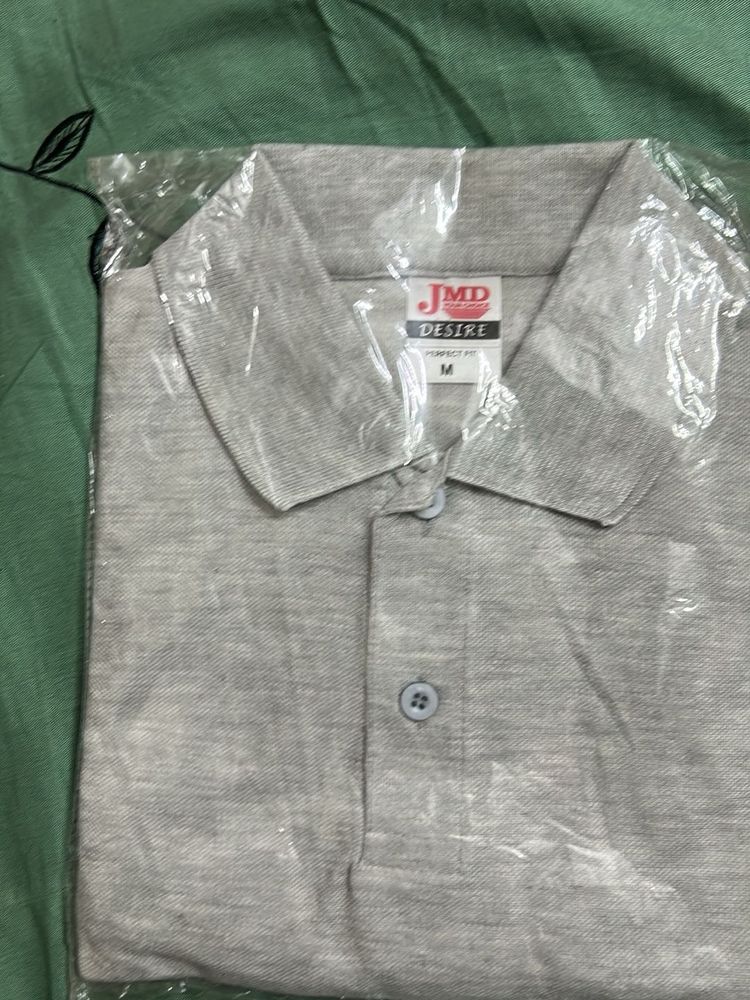 Men&#39;s Grey Polo Shirt - Size M