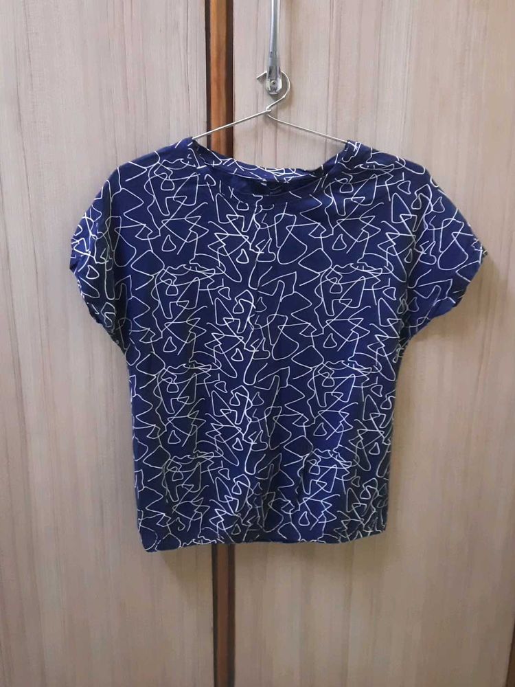 Abstract Print Blouse