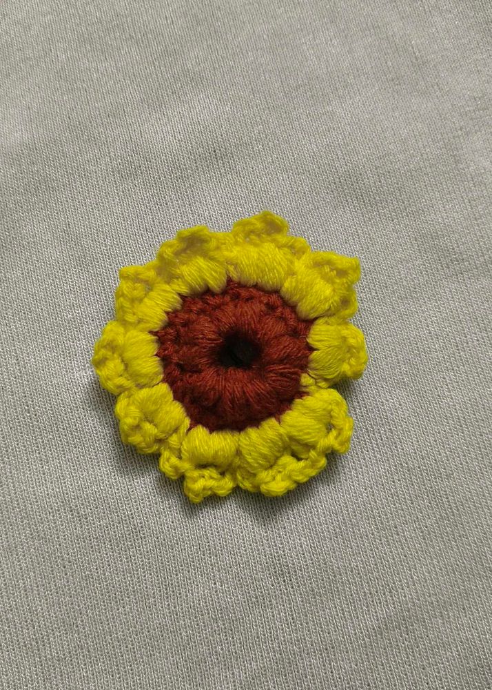 Crochet Sunflower Hair Band