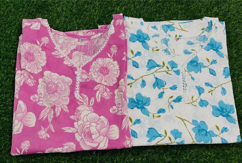 M Size Cotton Short Kurti Unused