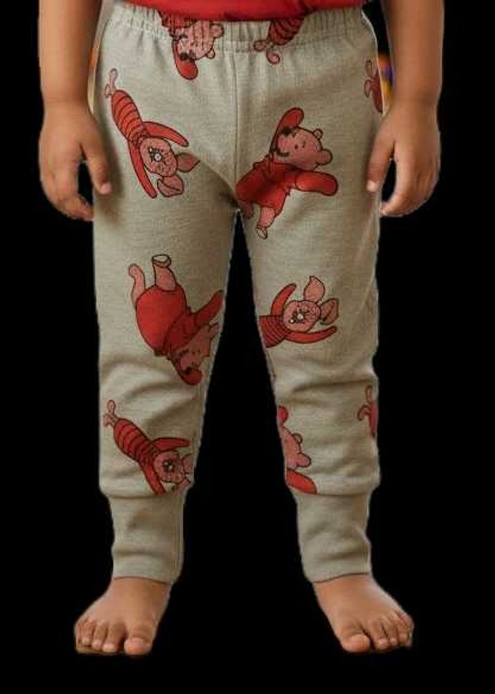 Cute Piglet Print Pants