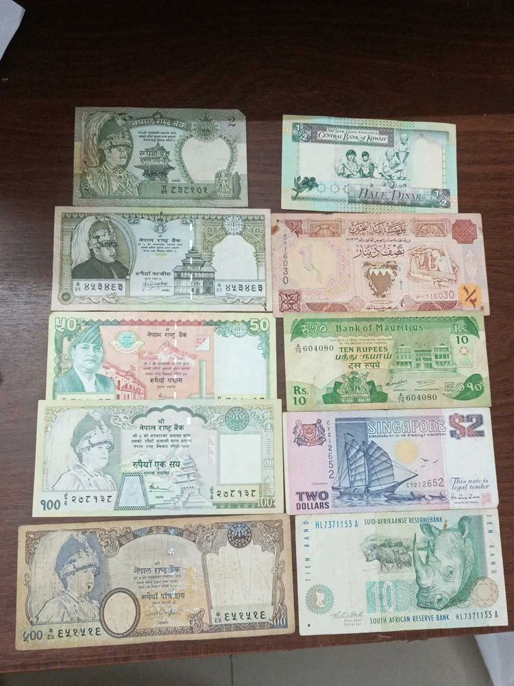 Currency Nots Collection Rare