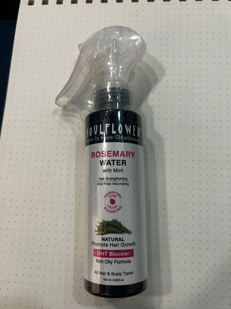 Soulflower Rosemary Water New Sealed