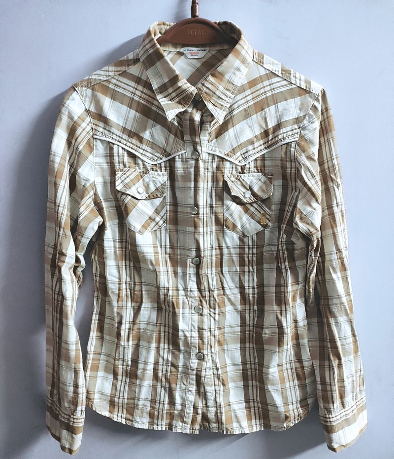 Men&#39;s Western Shirt With Snap Button