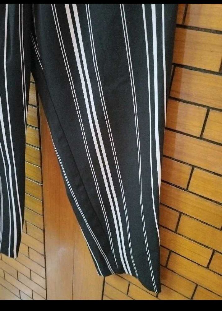 Striped Black Pants