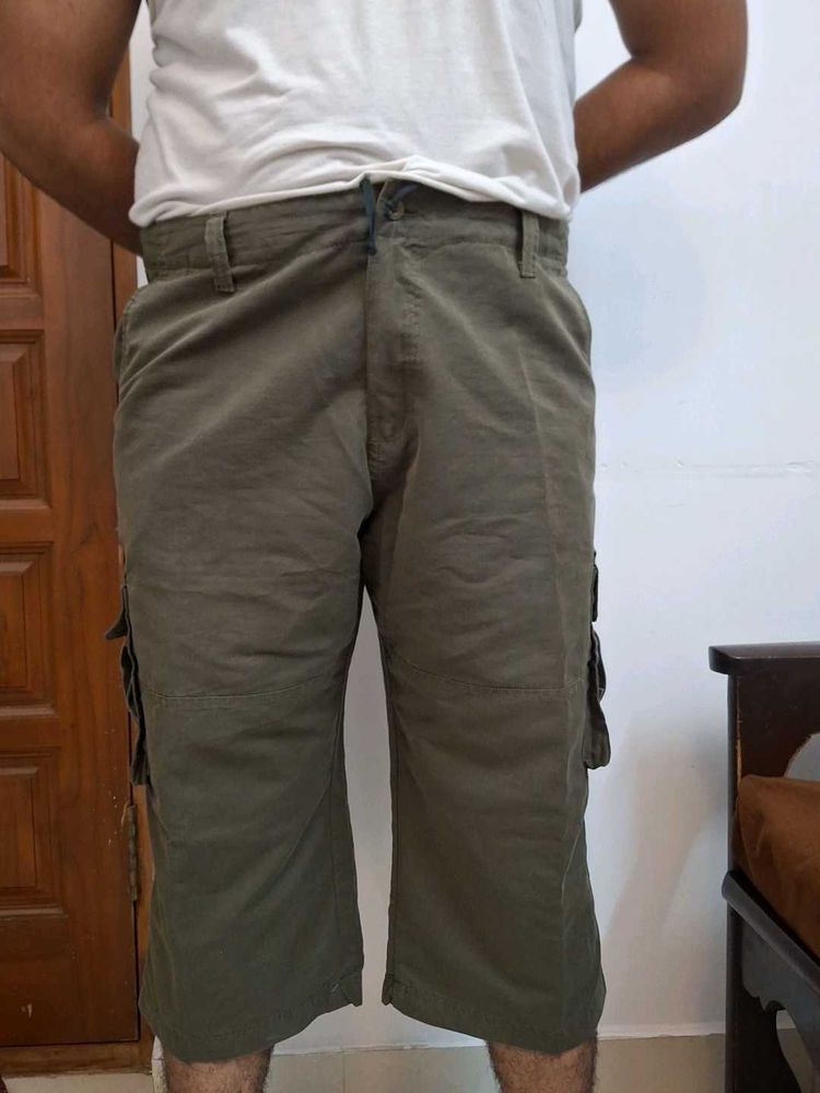 Olive Cargo Shorts