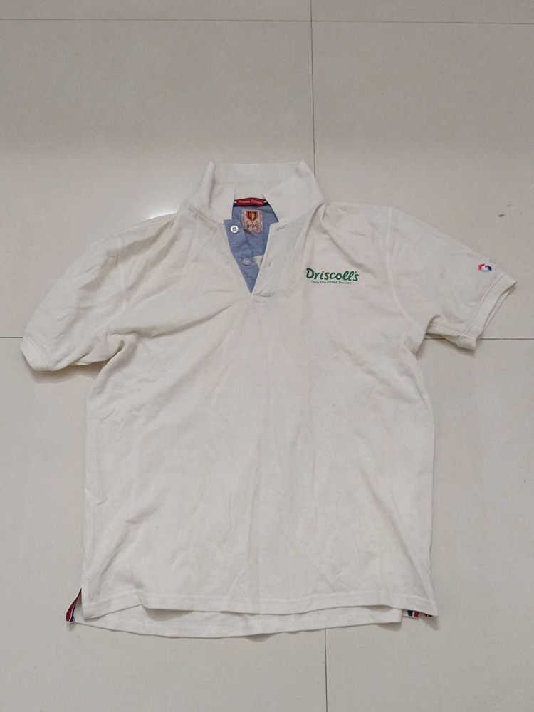 Driscoll&#39;s White Polo T-Shirt