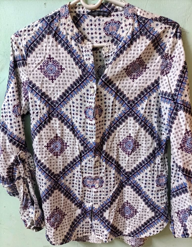 Multicolor Floral 100% Cotton Shirt