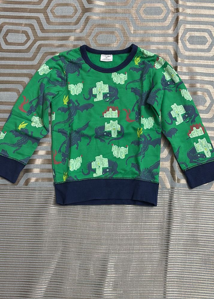 Boys Green Dragon Sweatshirt