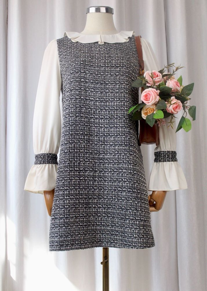 Chic Tweed Mini Dress