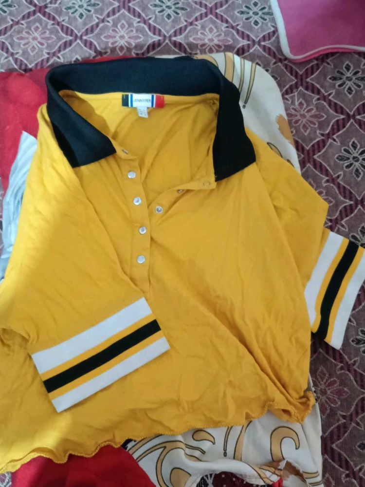 Yellow Reebok Top