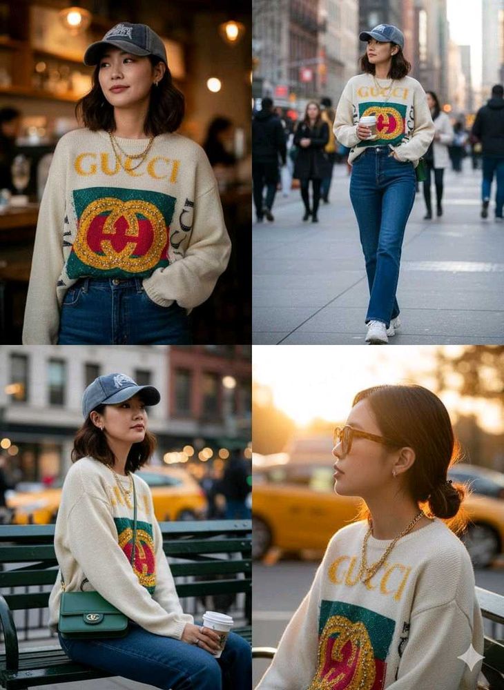 Gucci inspired knit wear