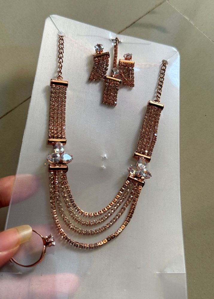 Rose Gold Jewelry Set🪞