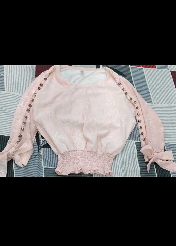 Pink Sheer Blouse