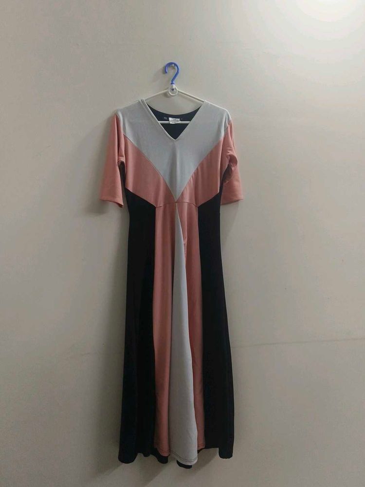 Color Block Maxi Dress