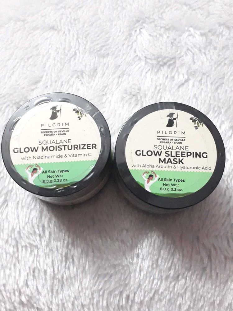 Pilgrim Glow Kit Sleep Mask and Moisturiser Pack 2