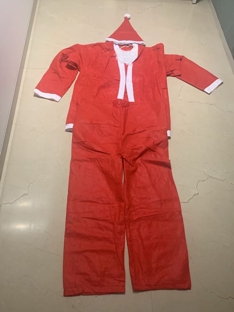 Fixed Price Santa Claus Full Suit With Beard &amp; Cap