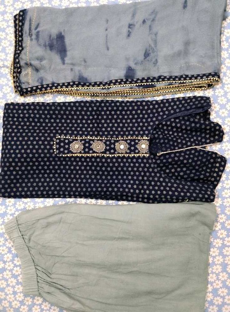 Elegant 3-Piece Pant Kameez Set