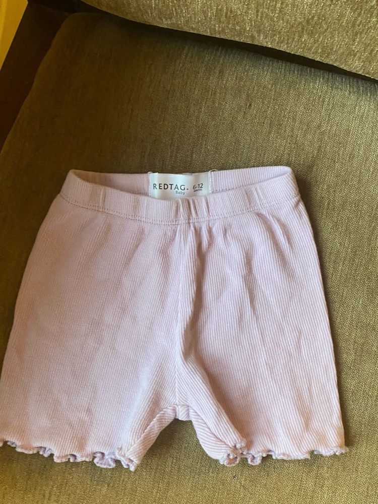 Red Tag Baby Ribbed Shorts 6-12M