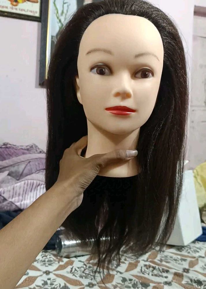 Real Hair Dummy For Hairstyle Practice