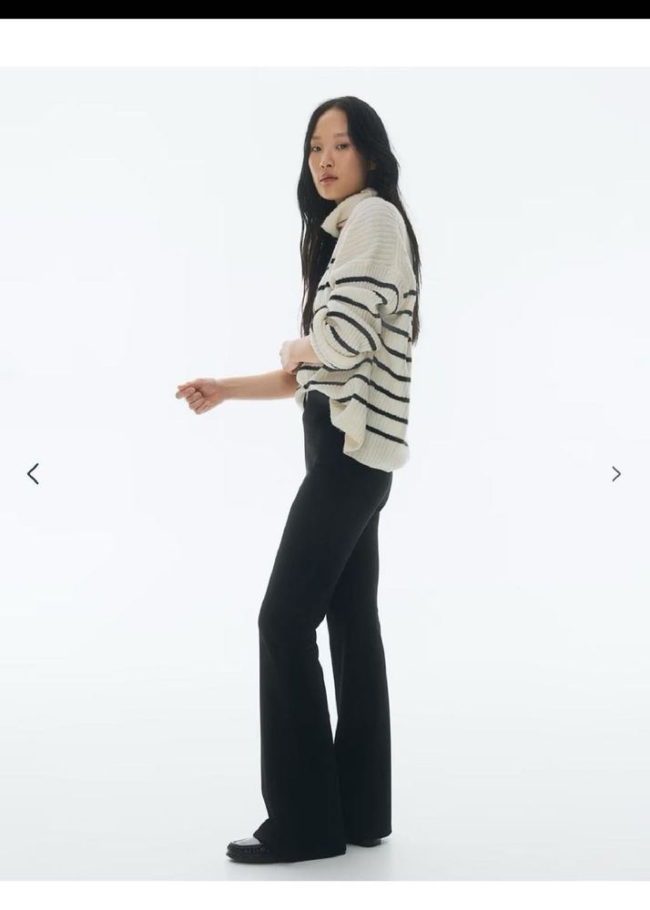 h&amp;m Stylish Black Flare Leg Pants