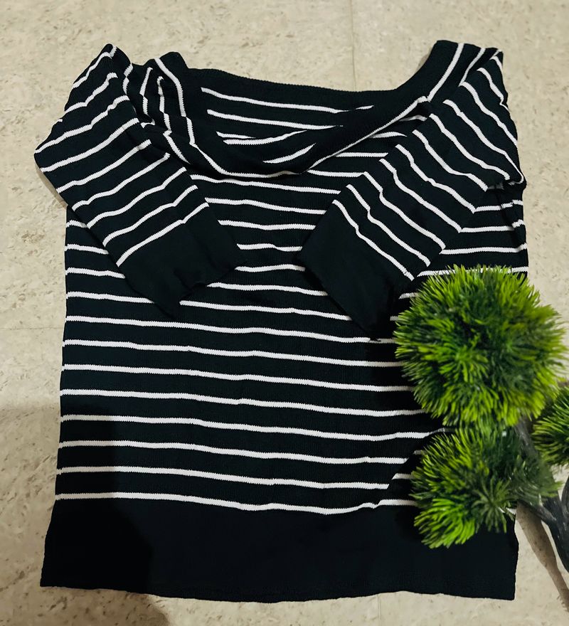 Black Trendy Top
