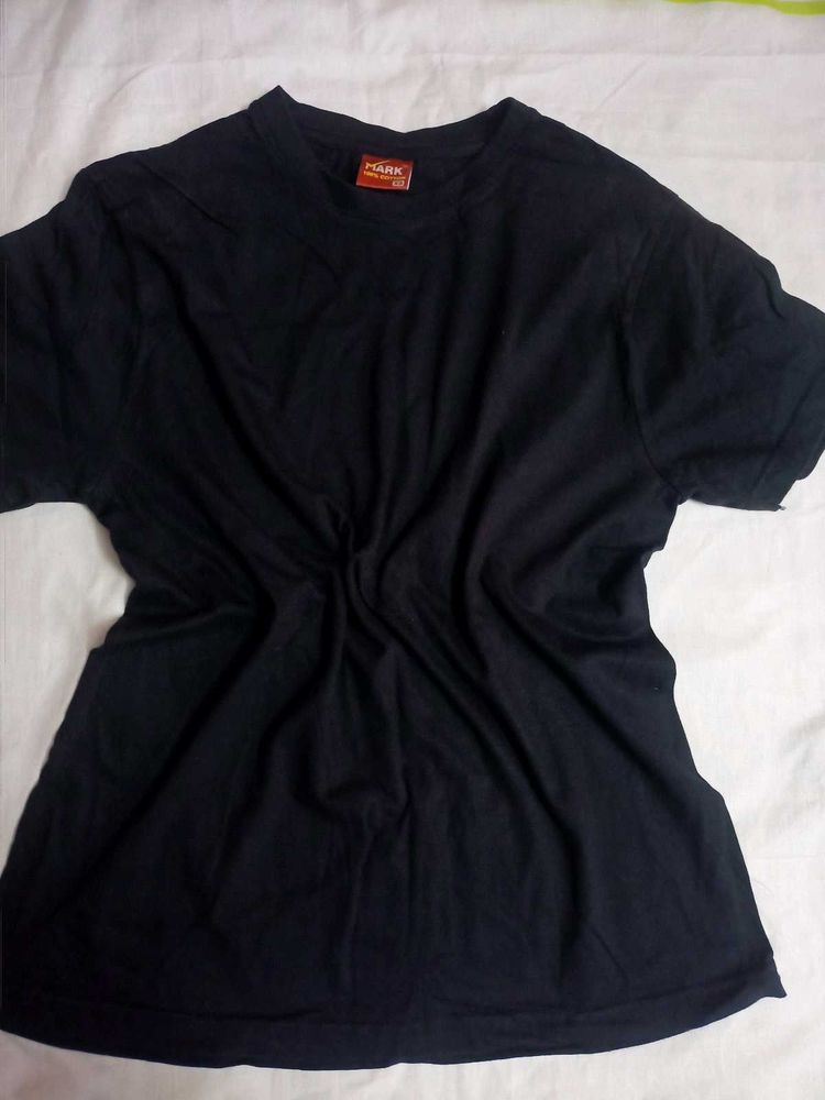 Black Tshirt Cotton Regular Fit