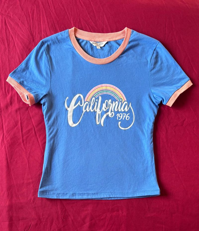 Blue Graphic T-shirt