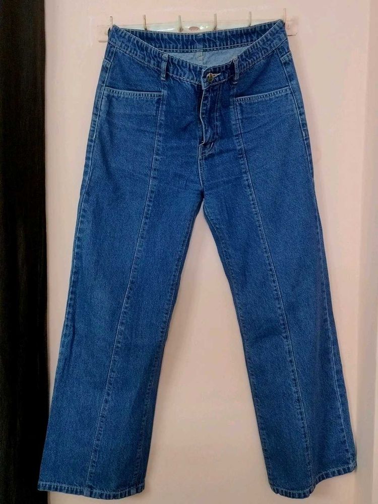 Wide Leg Denim Jeans