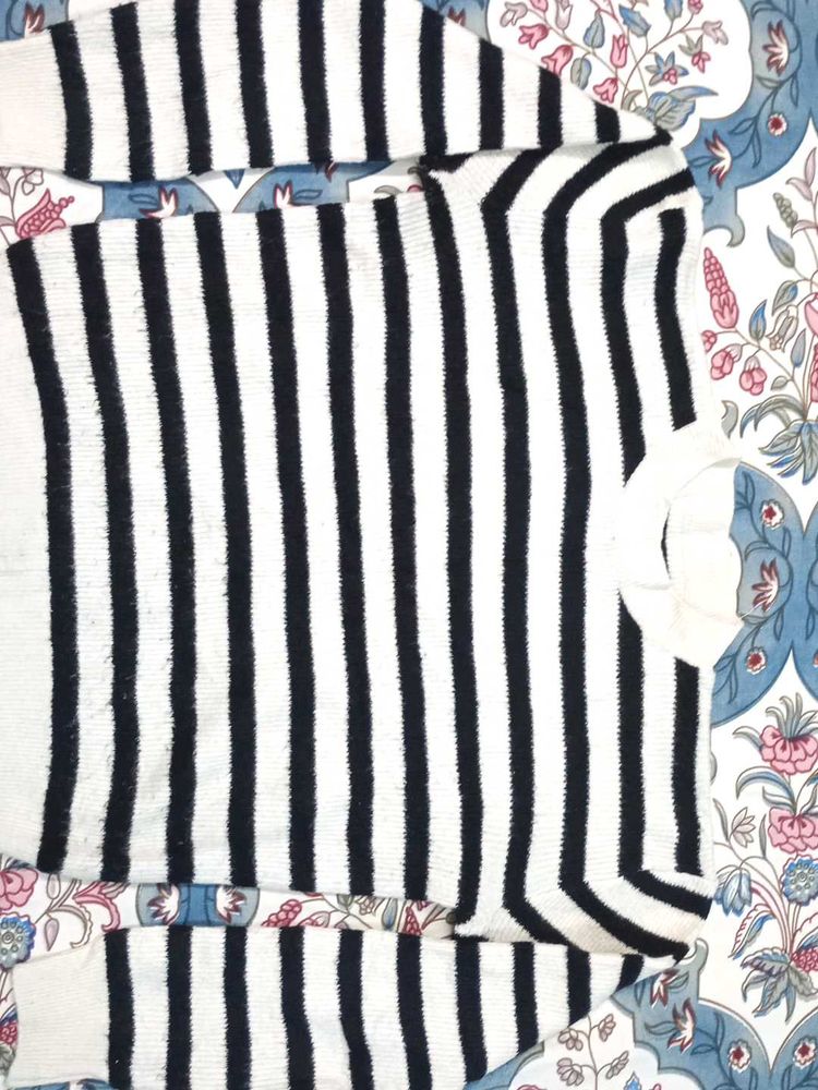 Striped Knit Sweater