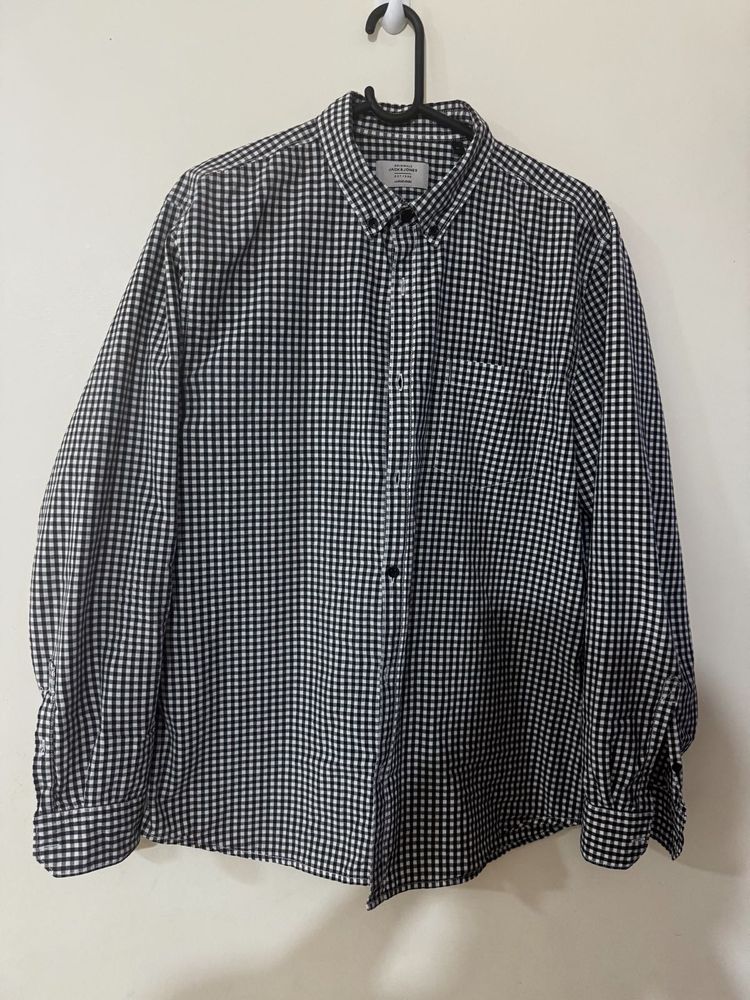 Jack and Jones Checked Casual Shirt | Size XL