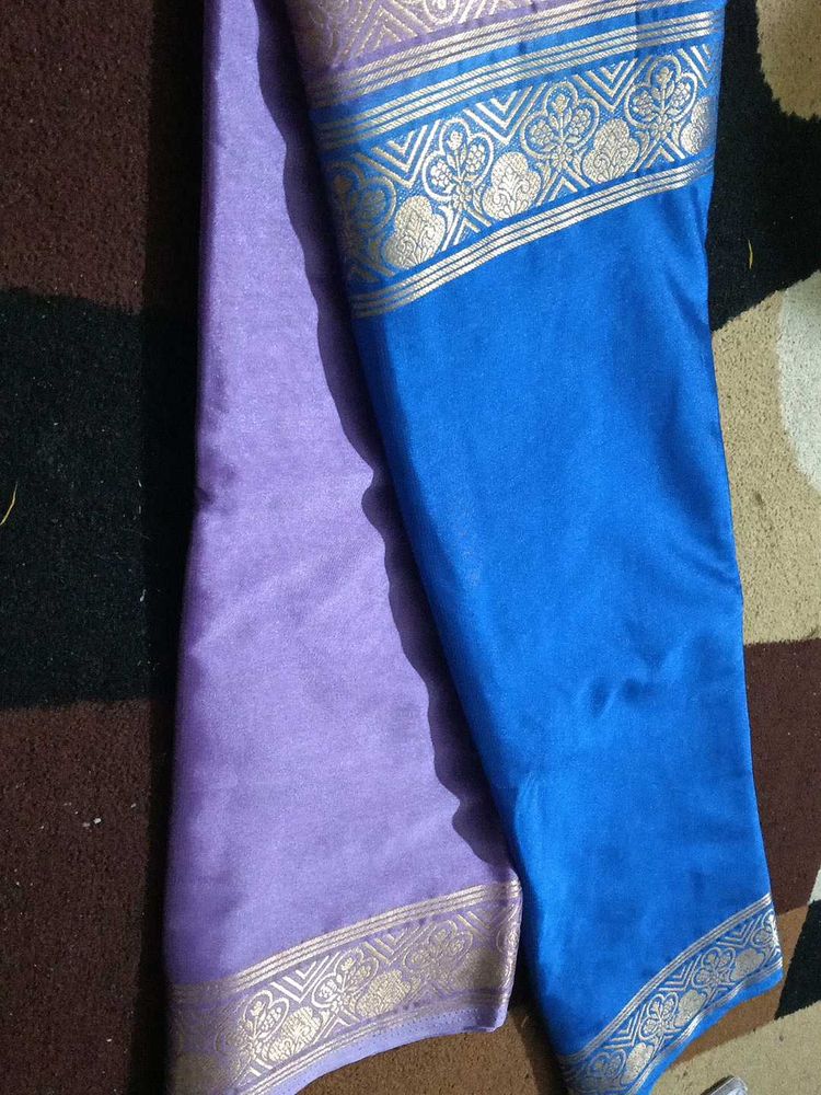 Blue &amp; Purple Saree