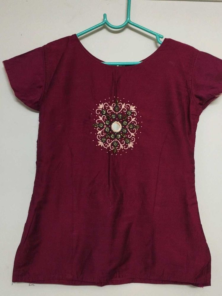 Embroidered Top