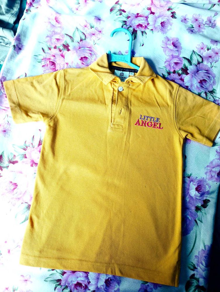 Little Angel Yellow Polo Shirt