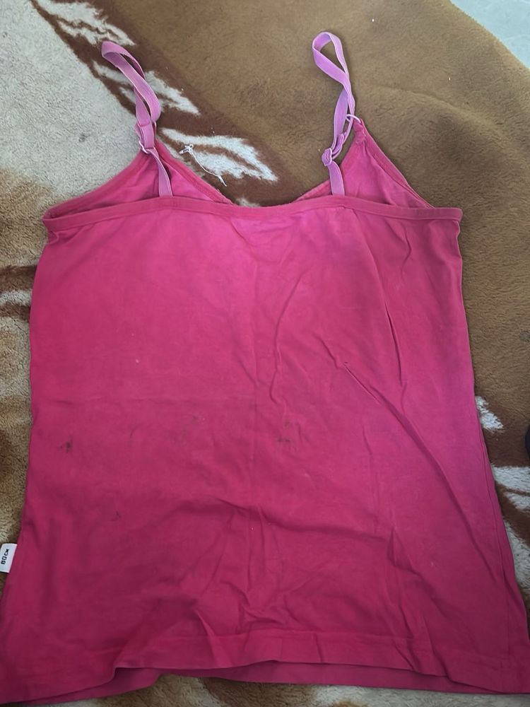 Pink Sleeveless Top