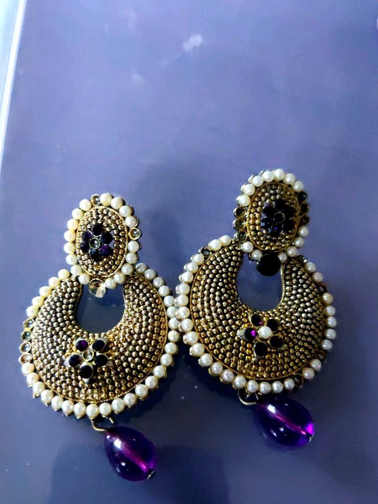 Pair Of Purple 💜 Earrings