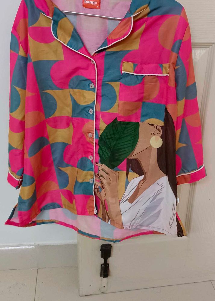 Abstract Print Pajama Set