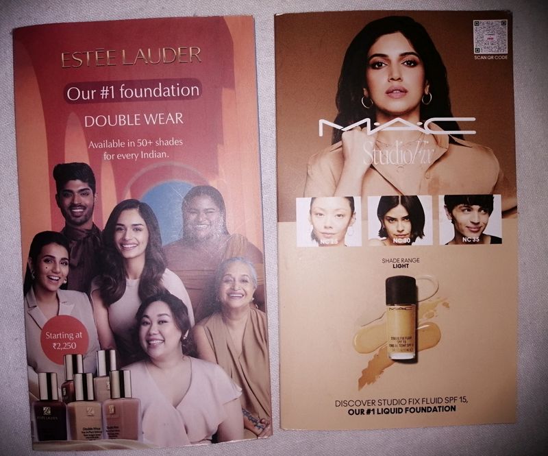 Estee Lauder Foundation Sample Card