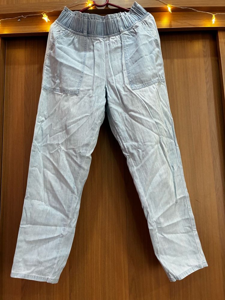 Light Wash Denim Pants