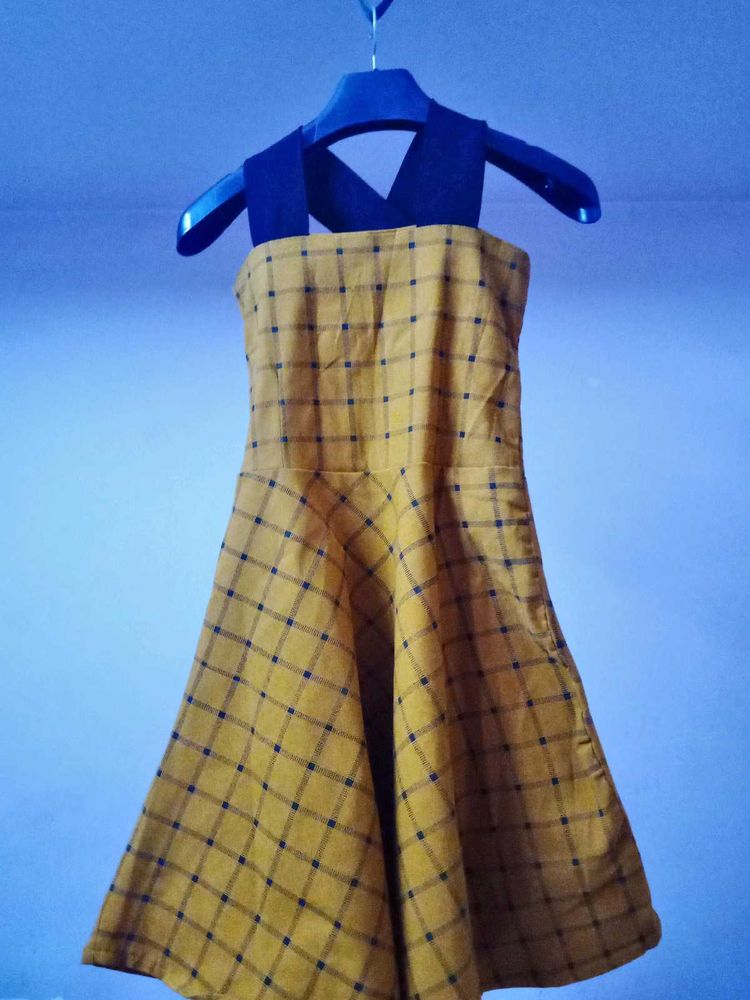 Yellow Plaid Sundress