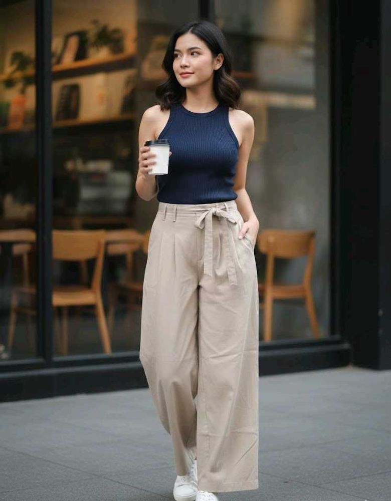 zudio wide pleated pants