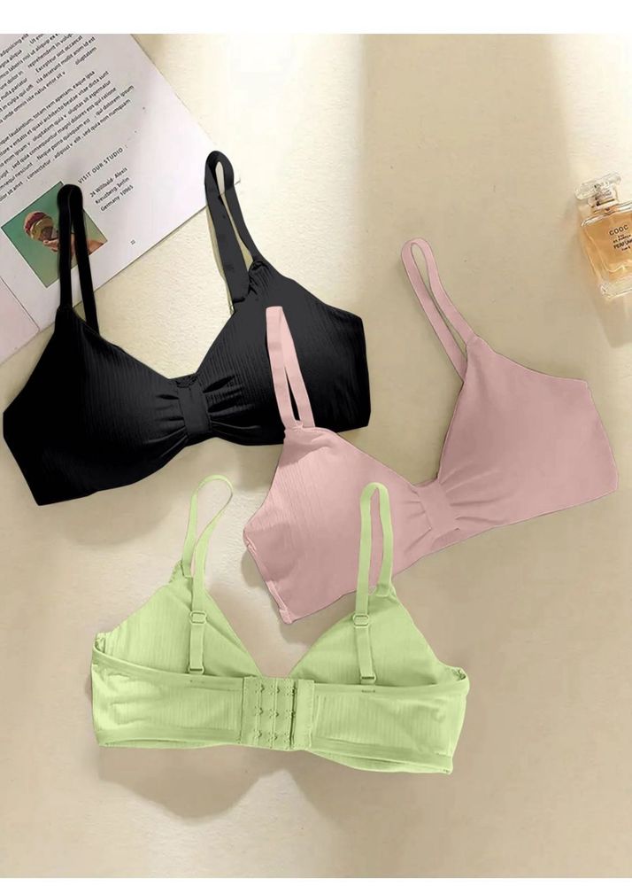 2 Bralette Black &amp; Pista