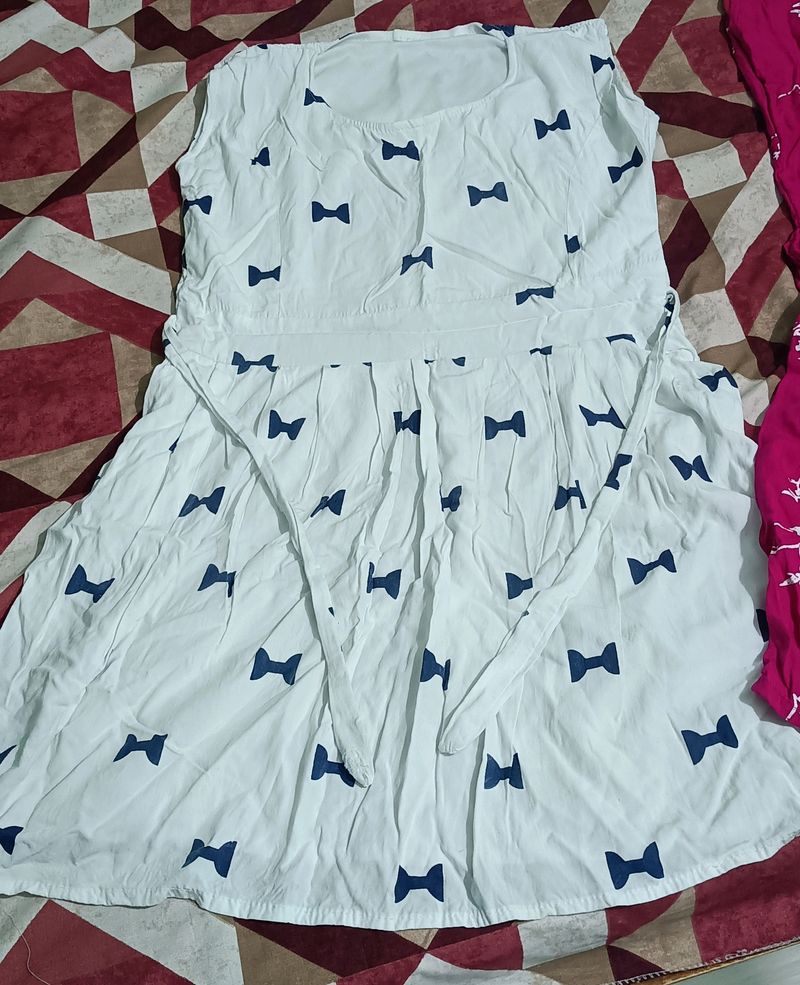 White Colour Frock
