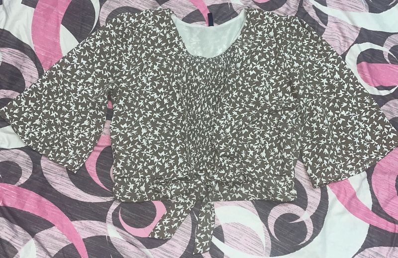 Cute Print Crop Top