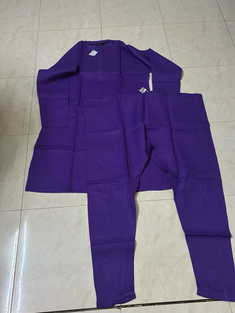 Purple Kurta Pajama Set